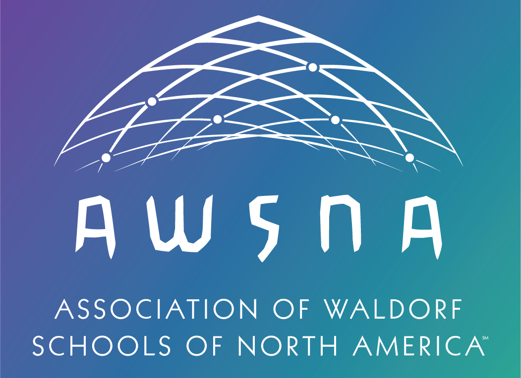 Blue-green AWSNA logo